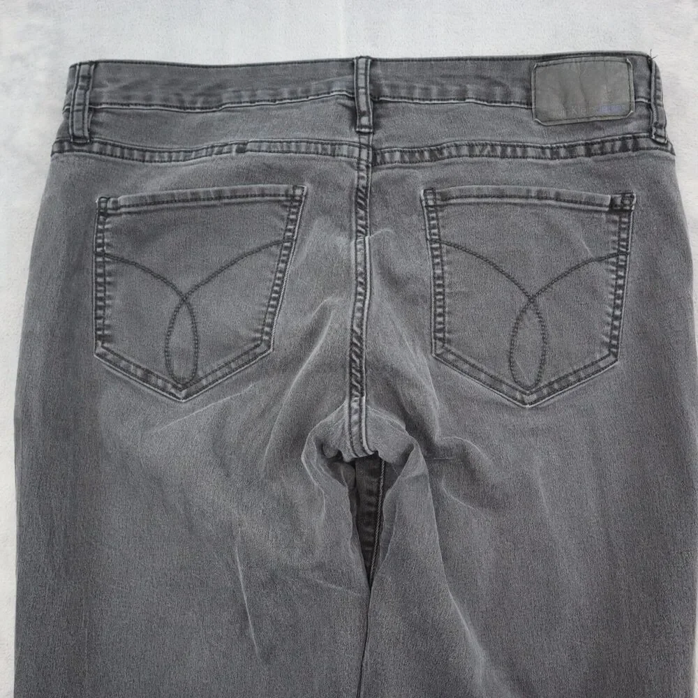 Calvin Klein Jeans Pants Mens 31 Black Mid Rise Flat Front Straight Leg Bottoms